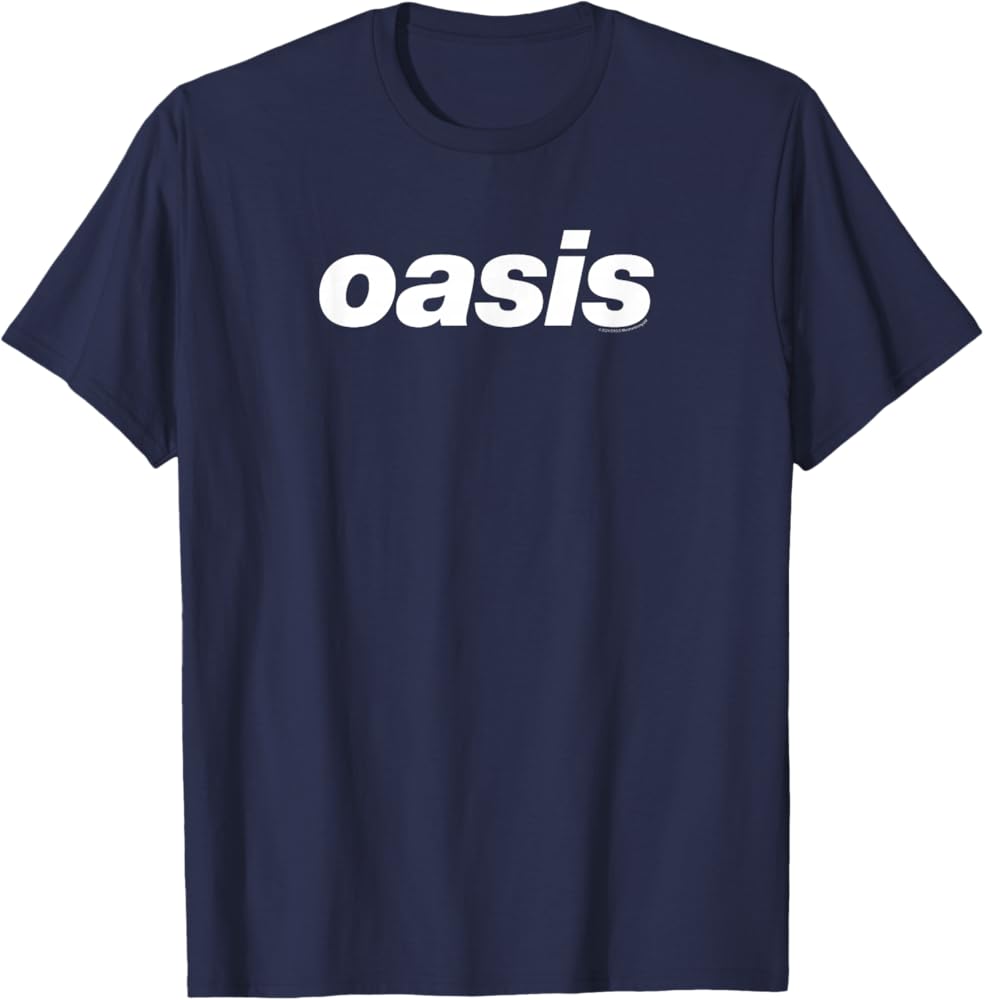 oasis ロゴ Tシャツ ネイビー XLサイズ Amazon.com: Oasis – White Logo On Navy T-Shirt : Clothing, Shoes